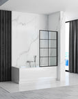 Parawan nawannowy Rea Lagos-1 Fix Stały 80 Czarny Black