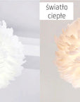 Lampa Wisząca z Piór APP335-3CP Biała