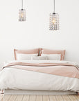 Lampa Sufitowa Kryształ APP730-1CP Srebrna