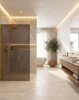 Kabina prysznicowa Walk-In Rea Flexi Brown / Gold 120 3