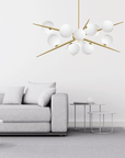 Lampa Wisząca APP998-12CP Złota