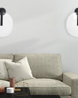 LAMPA ŚCIENNA KINKIET APP1313-W Czarna 8
