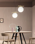 LAMPA WISZĄCA KULA ZŁOTA APP1667-1CP