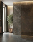 Kabina prysznicowa Walk-In Rea Flexi Brown / Brush Copper 100 3