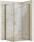 Kabina Prysznicowa REA Hugo 90x90 Złota Szczotkowana