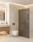 Kabina prysznicowa Walk-In Rea Flexi Grey / Gold 90 3