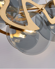 Lampa sufitowa wisząca APP1545-8CP Złota Szczotkowana 5