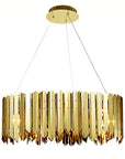 Lampa Wisząca Metalowa APP1764-8CP Gold 1