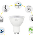 Żarówka LED Zimna GU10 7W RSL045