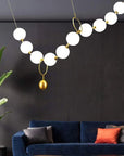 LAMPA SUFITOWA WISZĄCA LED APP1444-10CP Złota