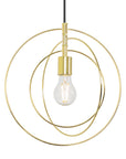 Lampa Sufitowa Metalowa Pierścieniowa APP286-1CP Złota