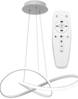 Lampa Sufitowa Wisząca Ring Nowoczesna LED + Pilot APP396-CP Biała