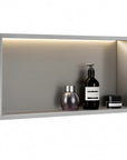 Półka Wnękowa Łazienkowa Led 30x60 Stal Szczotkowana 4