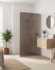 Kabina prysznicowa Walk-In Rea Flexi Brown / Chrome 90 5