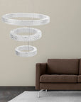 Lampa Wisząca Led Kryształowa Ms008-cp Chrom 6