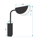 LAMPA ŚCIENNA KINKIET APP1262-1W Czarny 7