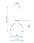 Lampa Sufitowa Wisząca Natural Boho APP984-1CP Small 8