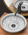 Umywalka nablatowa Rea Arte dark grey