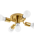 Lampa Sufitowa Reflektor Metalowa APP708-5c Złota