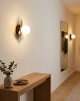LAMPA ŚCIENNA KINKIET APP1411-W CZARNO/ZŁOTA 2