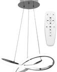 Lampa Sufitowa Wisząca Ring Nowoczesna LED + Pilot APP389-CP Chrom