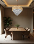 Lampa Wisząca Z Kryształami G050-cp 50cm Gold 3
