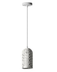 Lampa Wisząca Betonowa APP996-1CP B Biała