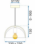 Lampa Wisząca APP1216-1CP
