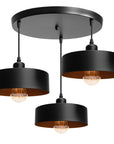 Lampa Wisząca APP1334-3CP Black Gold