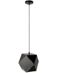 LAMPA WISZĄCA SUFITOWA GEOMETRYCZNA APP287-1CP CZARNA