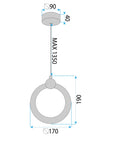 Lampa Sufitowa Wisząca Led Lhj101-1cp Złota 7