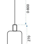 Lampa Wisząca Tuba Szklana Mleczna APP667-1CP Złota