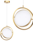 Lampa Wisząca Led App1791-cp Złota Szczotkowana 1