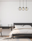 Lampa Wisząca APP1132-3CP Czarno Złota