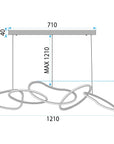 Lampa Wisząca Led Lhj050-cp T Złota 5