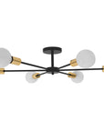Lampa Pająk 6 APP501-6C Czarna