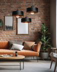 Lampa Wisząca APP1334-3CP Black Gold