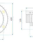 LAMPA KRYSZTAŁOWA PLAFON APP780-7C