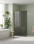 Kabina prysznicowa Walk-In Rea Flexi Grey / Gold 140 3