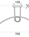 Lampa Paradise 5 Szara 392252 5