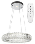 Kryształowa Lampa Sufitowa LED APP1040-CP + pilot