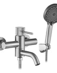 Bateria wannowa Rea Lungo Stripe Nikiel Szczotkowany 1