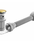 Syfon umywalkowy z korkiem klik-klak Rea Flow Złoty 1