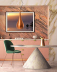 Lampa Sufitowa Wisząca Loft Metalowa APP378-1CP Złota