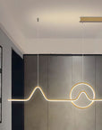 Lampa Wisząca Led Lhj022-cp 120 Cm Złota 11