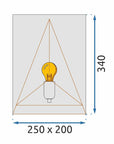 Lampa Ścienna Kinkiet App1095-1W Czarna