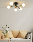 Lampa Wisząca APP1118-5C Czarno Złota