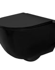 Misa WC podwieszana Rea Carlo Mini Rimless Flat Czarna Matowa