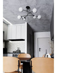 LAMPA WISZĄCA SUFITOWA CZARNY MAT APP1576-6C