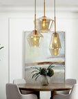 Lampa sufitowa szklana APP439-1CP Amber 4